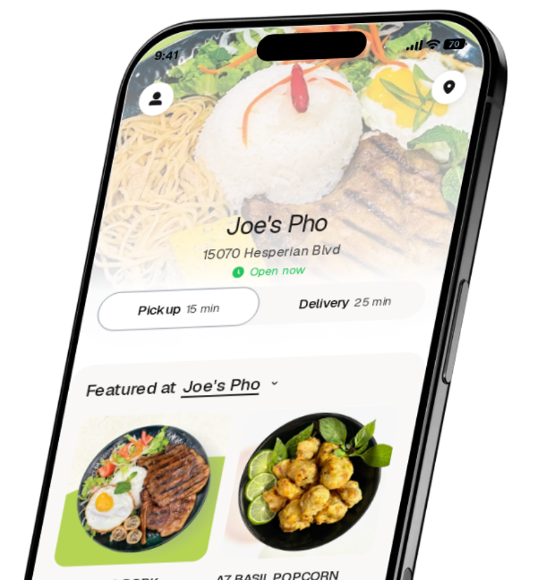 Joe's Pho app preview
